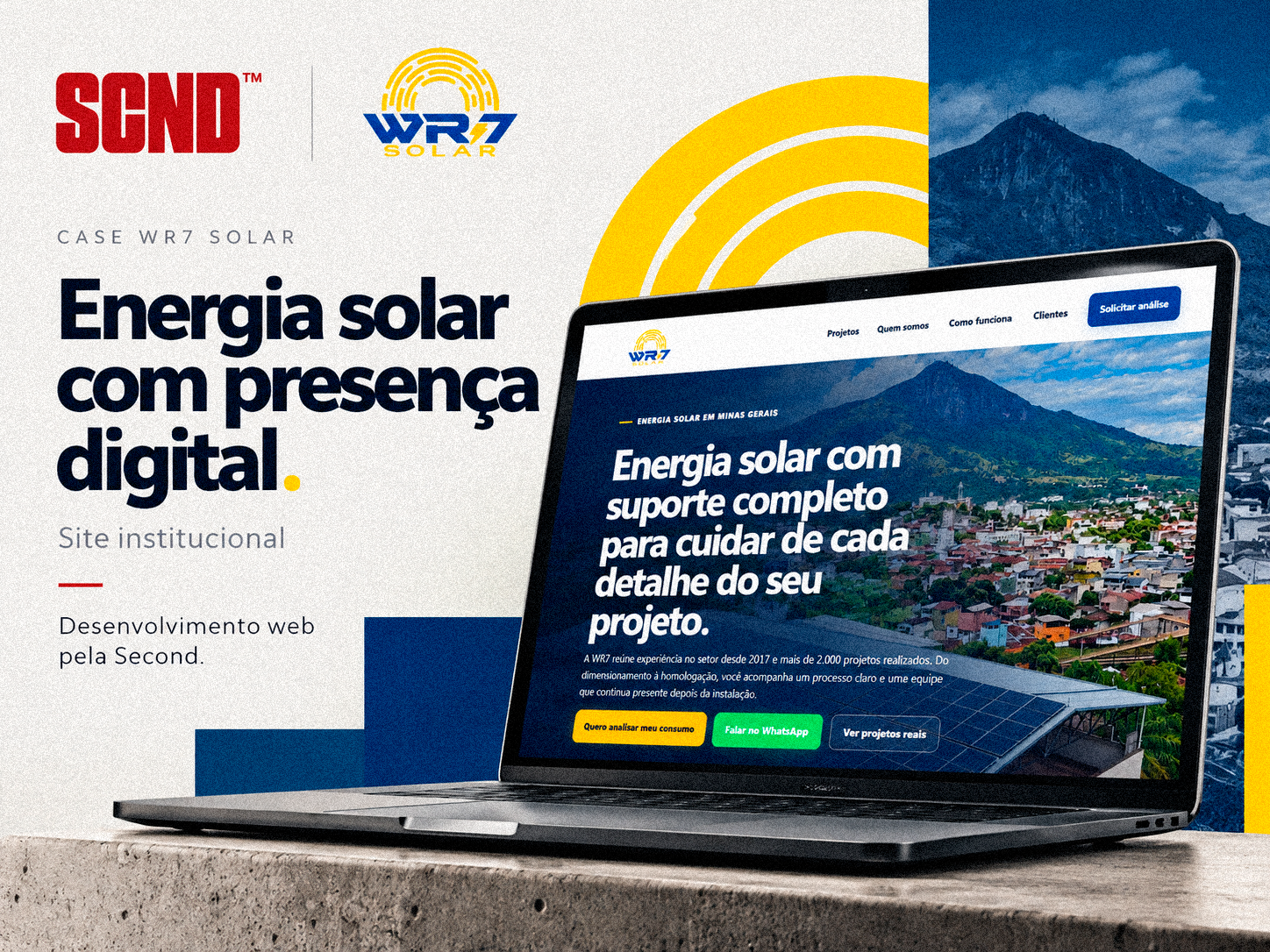 Case WR7 Solar desenvolvido pela Second